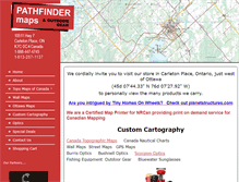 Tablet Screenshot of pathfindermaps.ca